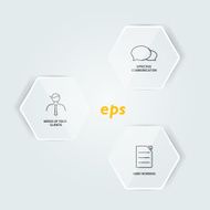 Network connected speech diagram Minimalistic flat template