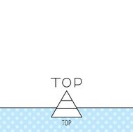 Triangle icon Top or best result sign N7