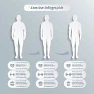 Infographic elements for men fitness