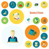 business and finance icon set N297