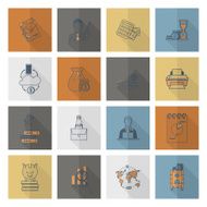 business and finance icon set N303