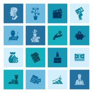 business and finance icon set N307