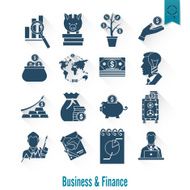 business and finance icon set N308