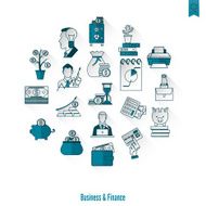 business and finance icon set N310