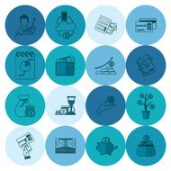 business and finance icon set N311
