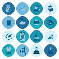 business and finance icon set N314