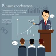 Banners template set Conference presentation partnership