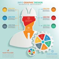 Engineer info graphic design clean vector N2
