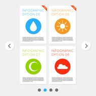 Vector simple flat modern abstract colorful design