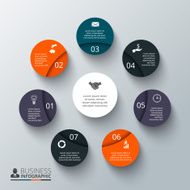 Vector circle element for infographic N26