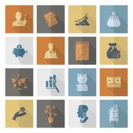 business and finance icon set N320