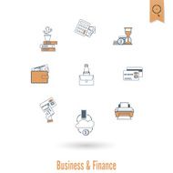 business and finance icon set N321