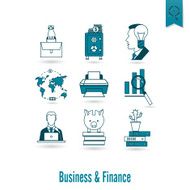business and finance icon set N322