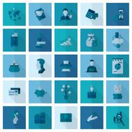 business and finance icon set N324
