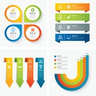 set of infographic templates N6