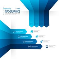Abstract design of modern infographics template