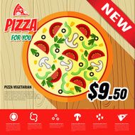 Pizza illustration N7