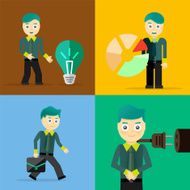 Set of businessman pose character concepts N25