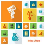 business and finance icon set N327