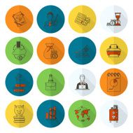 business and finance icon set N331