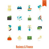 business and finance icon set N333