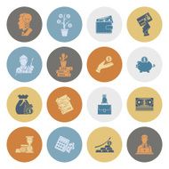 business and finance icon set N334