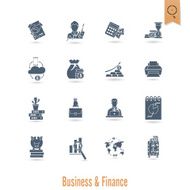 business and finance icon set N336