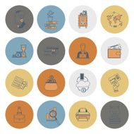 business and finance icon set N338