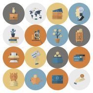 business and finance icon set N339