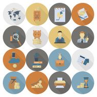 business and finance icon set N341