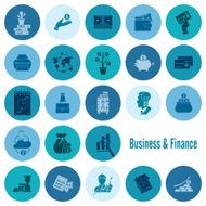 business and finance icon set N342