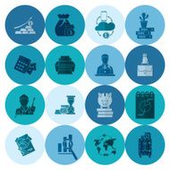 business and finance icon set N344