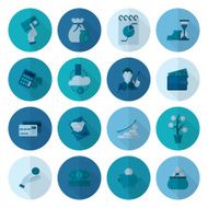 business and finance icon set N348