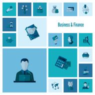 business and finance icon set N349