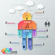 Modern infographics options banner N282