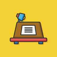 presentation color line icon