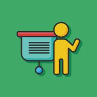 presentation color line icon N2