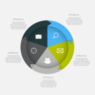 Infographic Templates for Business Vector Illustration N583