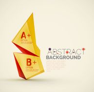 Geometric shapes with sample text Abstract template N3