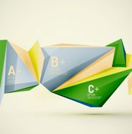 Geometric shapes in the air Vector abstract background N4