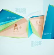 Geometric shapes in the air Vector abstract background N6