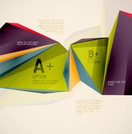 Geometric shapes in the air Vector abstract background N7