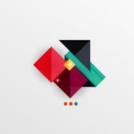 Modern abstract geometric info banner N6