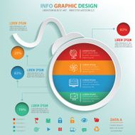 Bomb info graphic design clean vector
