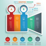 Movie info graphic design clean vector
