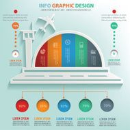 Airport info graphic design clean vector