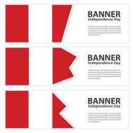 peru Flag banners collection independence day N2