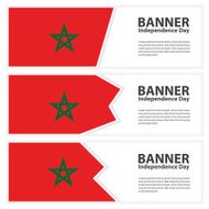 morocco Flag banners collection independence day N2