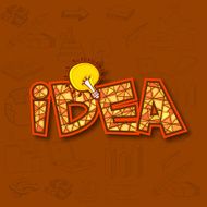 Creative illustration for Idea concept