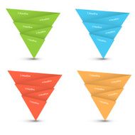 Triangle infographics template